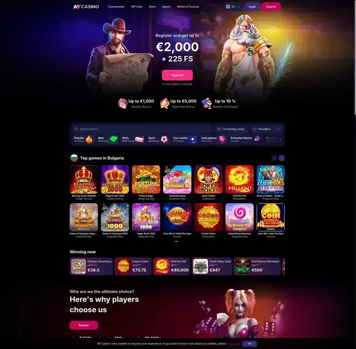 NV casino Screenshot 3